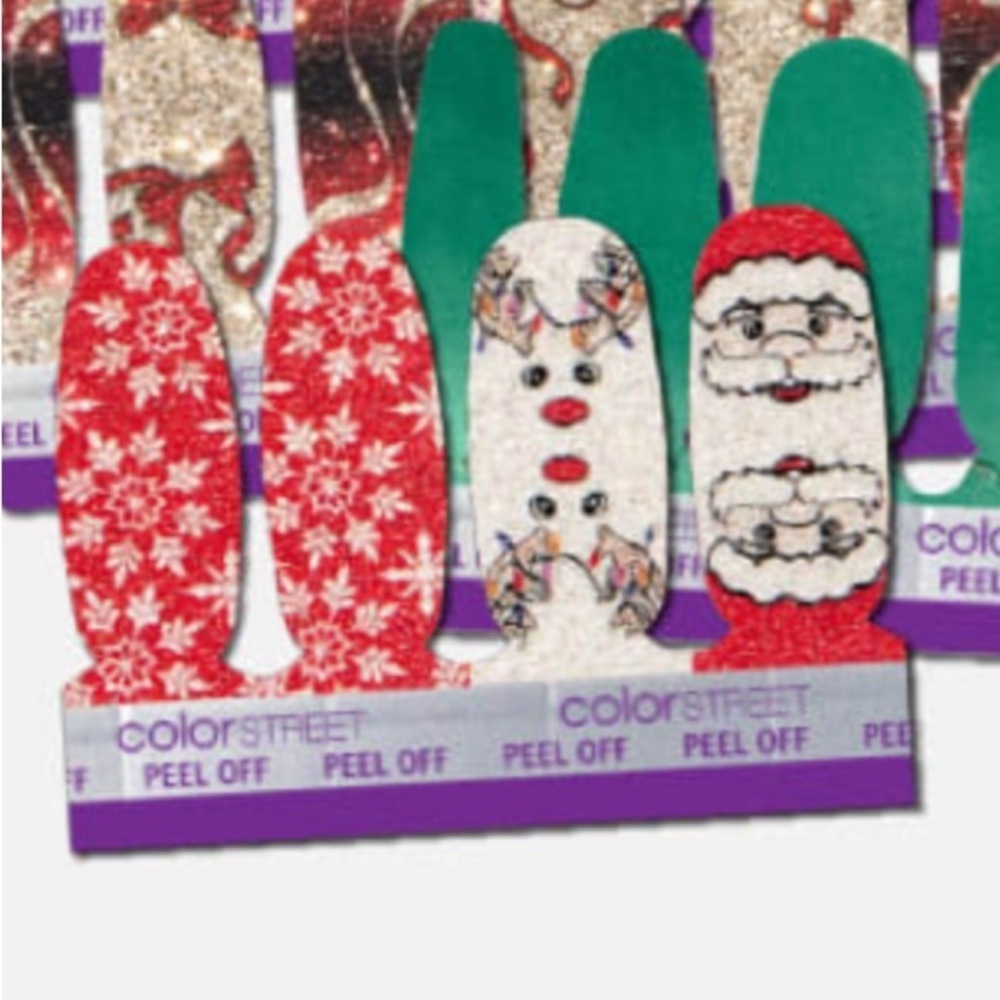 Color Street Holiday Cheer Accent Nail Strips in Jolly Crew